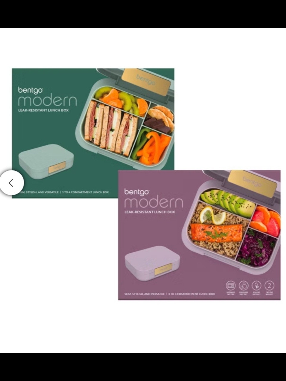 Bentgo Compartment Lunchbox- Multiple Available Green And Purple - Picture 6 of 8